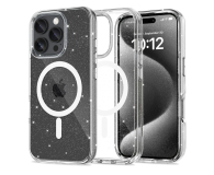 Etui do telefonów TECH-PROTECT Flexair Hybrid Magsafe do iPhone 16 Pro Max Glitter